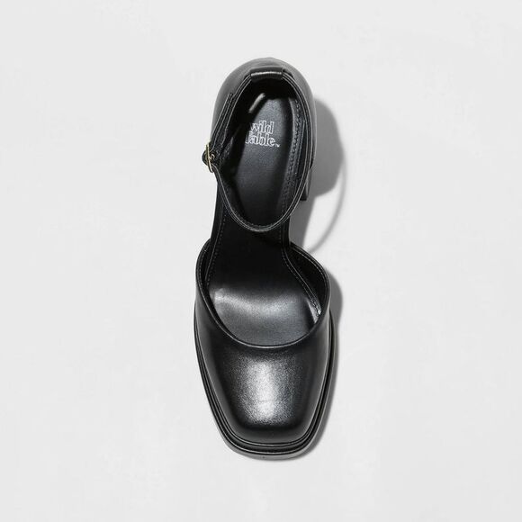 Wild Fable Black Platform Heels with Ankle Strap - Picture 3 of 4